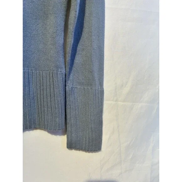 Mossimo Supply Co Blue Zip Up Sweater Jacket Womens Medium Ribbed Knit - Picture 5 of 10
